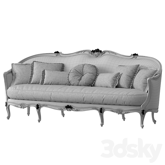 SOFA BĂNG CỔ ĐIỂN LOUIS 15 ( Viola Sofa)